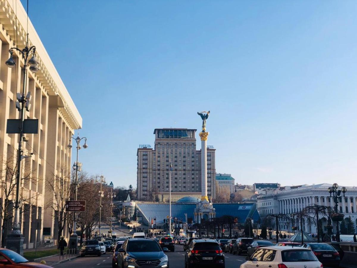 Апартаменти Amazing View Of Maydan! Київ Екстер'єр фото